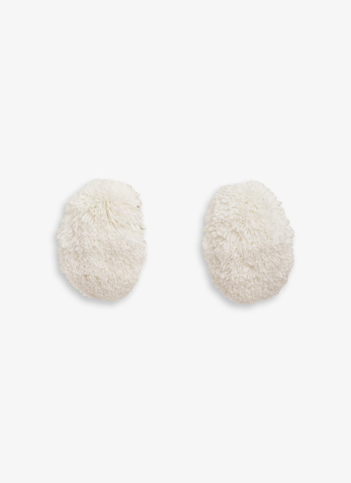 BUBBLE CUFFS IN KNITTED FUR ALAÏA NATURAL WHITE BUBBLE CUFFS IN KNITTED FUR